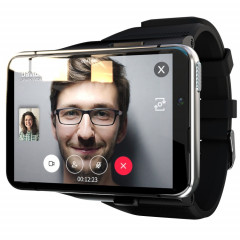 LOKMAT APPLLP Max 4G Call Smart Watch, 2,88 pouces MTK6761 Quad Core, 4 Go + 64 Go, Android 9.0, GPS, fréquence cardiaque (Argent)
