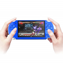 Console de jeu portable rétro avec écran de 6,3 pouces X6 de 4,3 pouces avec appareil photo 3MP, Jeux intégrés 10000, Supporte E-book / Enregistrement / Lecture de musique / Lecture de vidéos (Bleu)