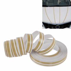Ligne de ruban de bande décorative auto-adhésive de voiture de 12mm × de 9.8m (Or)