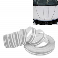 Ligne de ruban de bande décorative auto-adhésive de voiture de 12mm × 9.8m (Argent)