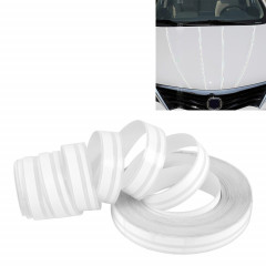 Ligne de ruban de bande décorative auto-adhésive de voiture de 12mm × de 9.8m (Blanc)