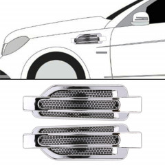 Autocollant décoratif aléatoire pour voiture, style 2 PCS (argent)