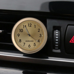 Voiture Sortie Horloge Voiture Lumineux Matériel Horloge De Voiture De Voiture Montre Électronique Voiture De Climatisation Sortie Ornements De Parfum avec Baume (Or)