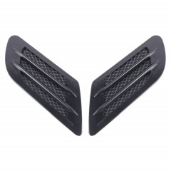 2 PCS Euro Style En Plastique Décoratif Débit D'air Admission Turbo Capot Capot Côté Vent Grille Couverture Avec Autocollant Autocollant