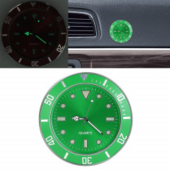 Montre lumineuse de voiture d'horloge de pâte de voiture (vert)