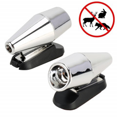 Alarme sonore d'alerte de cerf d'ABS de voiture Répulsif ultrasonique d'animaux d'énergie éolienne (argent noir)