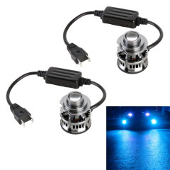 1 paire H7 27W / DC12V Car phare LED en alliage en aluminium (lumière bleue)