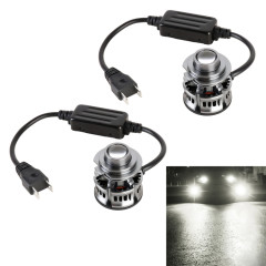 1 paire H7 27W / DC12V Car phare de LED clignotant en alliage en alliage (lumière blanche)