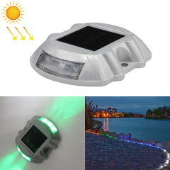 Lumière solaire de décélération de route de lumière de goujon de route de fer à cheval, Version constamment lumineuse (verte)