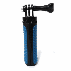 Multi-fonctionnel support de trépied pliable Selfie Monopod Stick pour GoPro HERO5 Session / 5/4 Session / 4/3 + / 3/2/1, caméras de sport Xiaoyi, longueur: 12-23cm (bleu)