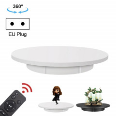 Présentoir rotatif électrique de 42 cm pour accessoires de prise de vue vidéo, charge : 100 kg, alimentation enfichable,  (blanc)