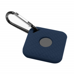 Étui de silicone Smart Tracker Bluetooth pour le sport de carreaux (bleu noir)