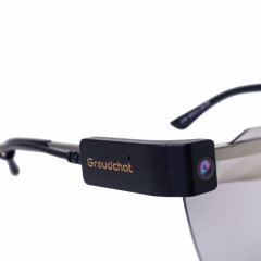 Groudchat jp1dv1 1080p HD Caméra intelligent Téléphone mobile USB Caméra en direct pour les cuisses de lunettes, l'absorption de son intégré et le microphone réducteur de bruit (noir)