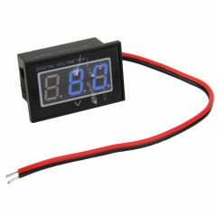 Tensiomètre numérique IPX4 imperméable à l'eau à lumière bleue de 2 fils V40D, mesure de la tension: CC 15-120V