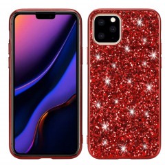 Étui de protection TPU antichoc en poudre scintillant pour iPhone 11 Pro Max (rouge)