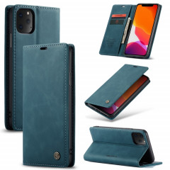 CaseMe-013 Etui à rabat horizontal multifonctionnel en cuir avec fente pour carte & support & portefeuille pour iPhone 11 Pro Max (bleu)