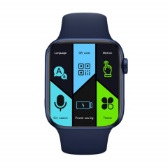 DW35 Montre intelligente étanche IP67 plein écran de 1,75 pouces, moniteur de sommeil / moniteur de fréquence cardiaque / appel Bluetooth (bleu)