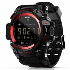 Lokmat MK16 Écran LCD Montre intelligente étanche 50m, rappel d'informations de support / caméra à distance / moniteur de mouvement de marche (rouge)