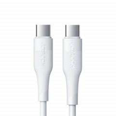 JOYROOM S-1230M3 60W PD Type-C / USB-C vers Type-C / USB-C Câble de données de charge rapide, longueur: 1,2 m (blanc)