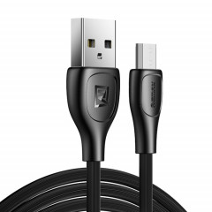 Remax RC-160M 2.1A Micro USB Lesu Pro Series Charging Data Cable, Length: 1m(Black)