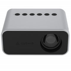 T500 1920X1080P 80 Lumens Portable Mini Home Theater Led HD Digital Projecteur avec télécommande et adaptateur (blanc)