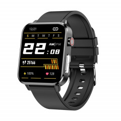 E86 1,7 pouce TFT Color Screen Smart Watch Smart Smart, Support Surveillance de l'oxygène sanguin / Surveillance de la température corporelle / Diagnostic médical de l'AI, Style: Bracelet TPU (Noir)