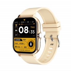 GT20 1,69 pouce TFT Screen Smart Watch Smart Watch, Contrôle de la musique Support / Call Bluetooth / Surveillance de la fréquence cardiaque / Surveillance de la tension artérielle, Style: Bracelet en silicone (or)