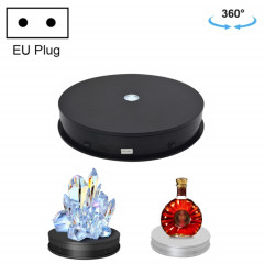 Tableau de platine tournant à rotation électrique de 30cm Tableau de prise de vue de la prise de vue de la prise de vue de la vidéo Vidéo Video Planche à platine tournante, prise d'alimentation: 220V Fiche EU (Noir)