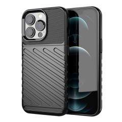 Étui souple en TPU antichoc Thunderbolt pour iPhone 13 Pro (Noir)