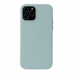 Cas de protection antichoc couleur liquide de couleur solide pour iPhone 13 (vert émeraude)