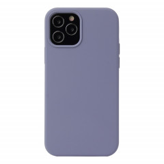 Cas de protection antichoc couleur liquide de couleur solide pour iPhone 13 (gris lavande)