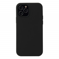 Couleur en silicone de couleur unie Case antichoc pour iPhone 13 Pro (Noir)