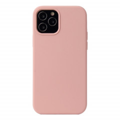 Couleur en silicone liquide de couleur solide pour iPhone 13 Pro (Sakura Rose)