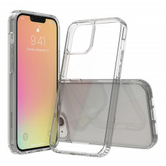 Étui de protection en acrylique TPU + acrylique anti-gratter pour iPhone 13 (gris)