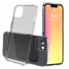 TPU TPU TPU TPU TPU TRANSPARENT TRANSPARENT CAS DE PROTECTION DE TÉLÉPHONE AVEC CONCEPTION DE CONVERSION SON POUR IPHONE 13 (Noir transparent)