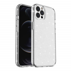 Étui de protection en poudre paillettes de style antichoc pour iPhone 13 Pro (Blanc)