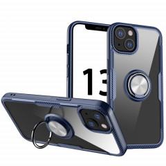 TPU TPU + TPU + acrylique antichoc avec porte-bague pour iPhone 13 mini (bleu)