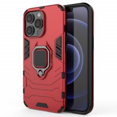 Cas protecteur PC + TPU antichoc avec porte-bague magnétique pour iPhone 13 Pro (rouge)