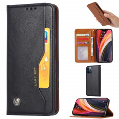 Pétrole Texture de la peau Texture horizontale Horizontal Toam Coque avec cadre photo et porte-cartes et portefeuille pour iPhone 13 PRO (Noir)