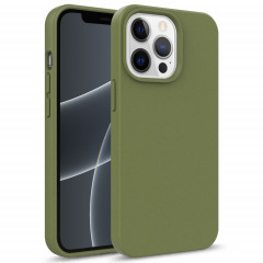 Matériau de paille de la série STARRY SERIES + CAS DE PROTECTION TPU pour iPhone 13 Mini (Army Green)