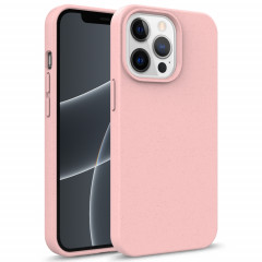 Matériau de paille de la série Starry Series + TPU Cas de protection pour iPhone 13 (rose)