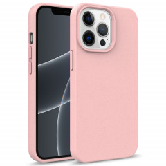 Matériau de paille de la série STARRY SERIES + CAS DE PROTECTION TPU pour iPhone 13 Pro (rose)