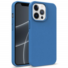 Matériel de paille de la série STARRY SERIES + CAS DE PROTECTION TPU pour iPhone 13 Pro (Bleu)