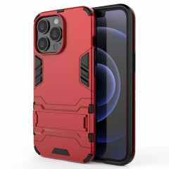 PC + TPU Cas de protection antichoc avec support invisible pour iPhone 13 Pro (rouge)