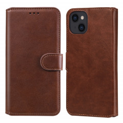 Texture de veau Classique PU + TPU Horizontal Toam Coating Horizontal avec porte-carte Slots & Portefeuille pour iPhone 13 (Brown)