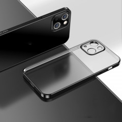 Etui de protection TPU ultra-mince de l'électroplastie Sulada pour iPhone 13 (Noir)