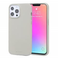 Coque souple liquide Soft Soft Soft Soft TPU pour iPhone 13 Pro (Gris en pierre)