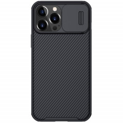 Nillkin Black Mirror Pro Series Camshield Couverture complète Étui de téléphone résistant à la poussière anti-poussière pour iPhone 13 Pro (Noir)