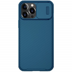 Nillkin Black Miroir Pro Series Camshaield Couverture complète Case de téléphone résistant à la poussière anti-poussière pour iPhone 13 Pro (Bleu)