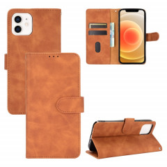 Couleur solide SHOKLE SELECTE Boucle magnétique Horizontale Flip Valf Texture PU Coque en cuir avec support & Card Slots & Portefeuille pour iPhone 13 PRO (Brown)